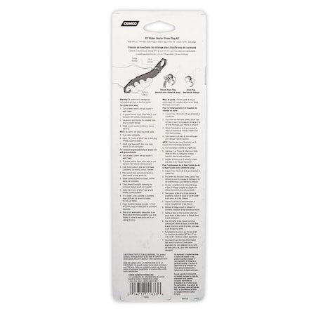 Camco RV WATER HEATER DRAIN PLUG KIT 11633